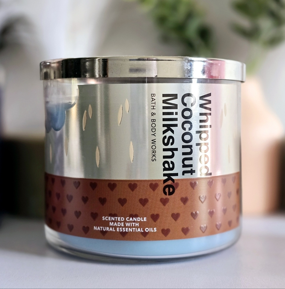 Whipped Coconut Milkshake 3 Wick Candle by Bath and Body Works